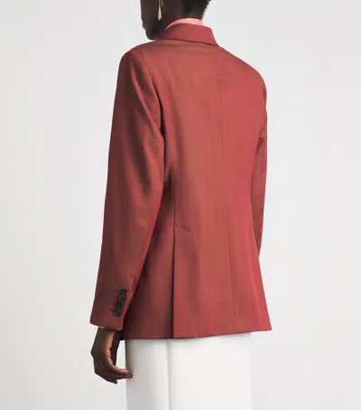 Max Mara Virgin Wool Blazer In Red