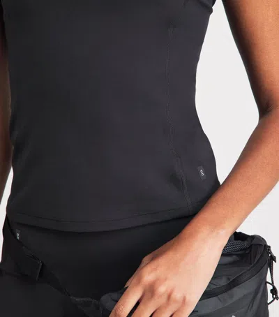 On Studio Vest Top In Black