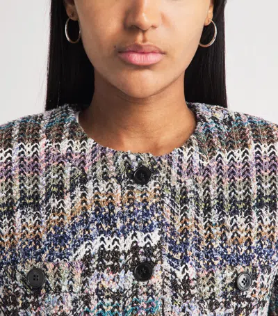 Missoni Zigzag Bouclé Sequinned Jacket In Multi