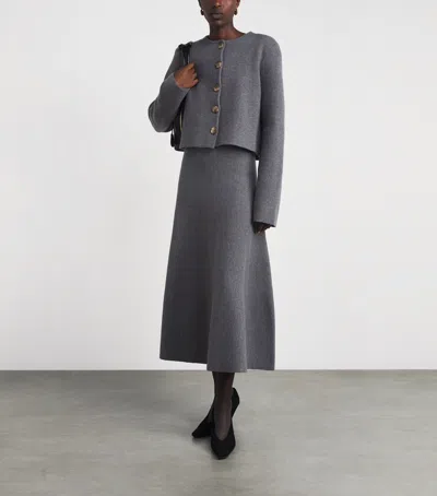 Brandon Maxwell Virgin Wool Ryder Jacket In Grey