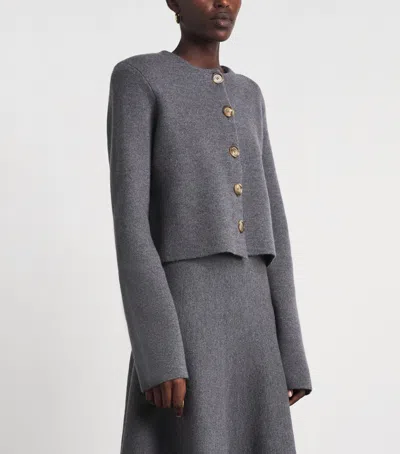 Brandon Maxwell Virgin Wool Ryder Jacket In Grey