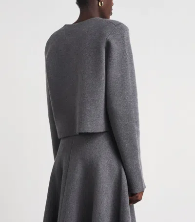 Brandon Maxwell Virgin Wool Ryder Jacket In Grey
