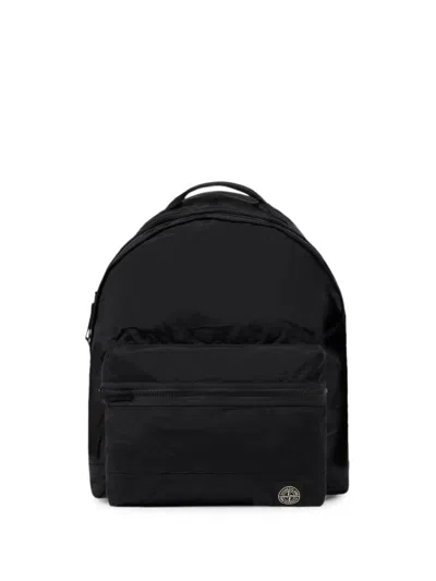 Stone Island Compass Patch Padded Mini Crossbody Bag With Webbing Handle In Pattern
