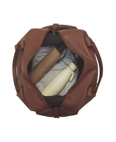 Bugatti Palermo Leather Duffle Bag In Cognac