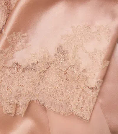 Carine Gilson Short Silk Cérès Robe In Multi