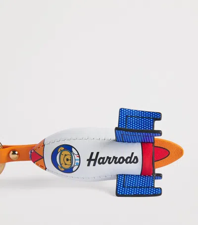 Harrods Leather Pop Rocket Keyring
