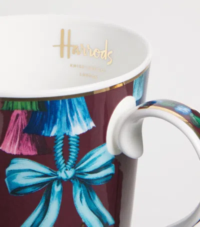 Harrods Bone China Tassel Mug In Multi