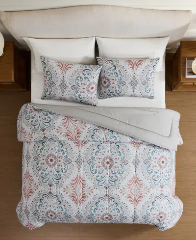Macy's Ishara Damask 3-piece Comforter Sets In Multi