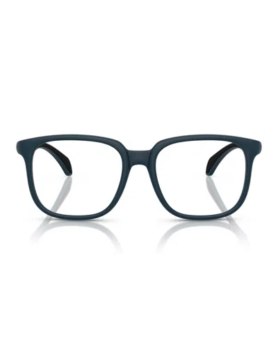 Moncler Square-frame Glasses In Matte Blue