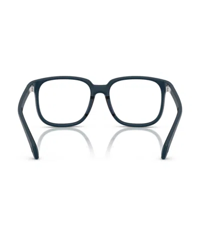 Moncler Square-frame Glasses In Matte Blue