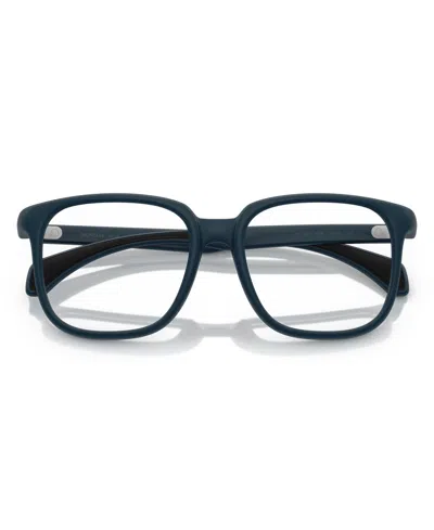 Moncler Square-frame Glasses In Matte Blue