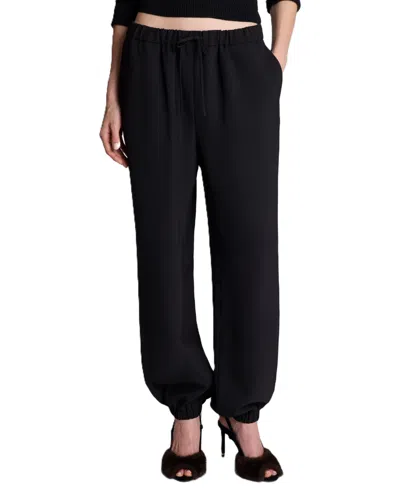Kenneth Cole Pull On Drawstring Jogger Pant In Black