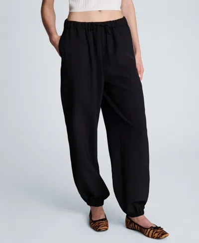 Kenneth Cole Pull On Drawstring Jogger Pant In Black