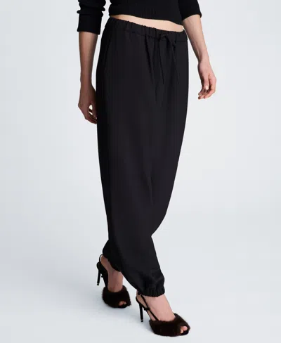 Kenneth Cole Pull On Drawstring Jogger Pant In Black