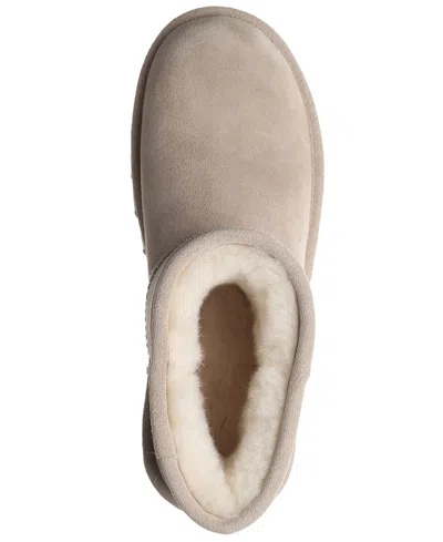 Bearpaw Women's Alyssa Solid Pull-on Ankle Boots In White