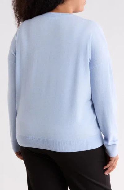 Nordstrom Rack V-neck Pullover Sweater In Blue Strata