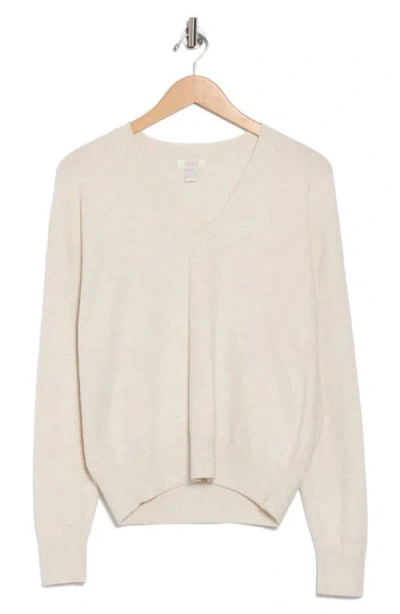 Nordstrom Rack V-neck Pullover Sweater In White