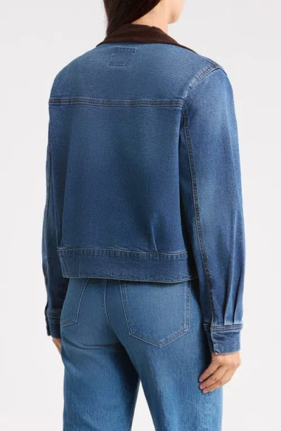 Sanctuary Cropped Utility Jacket In Blue
