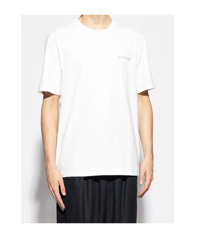 Samsoe & Samsoe Logo Short-sleeved T-shirt In White