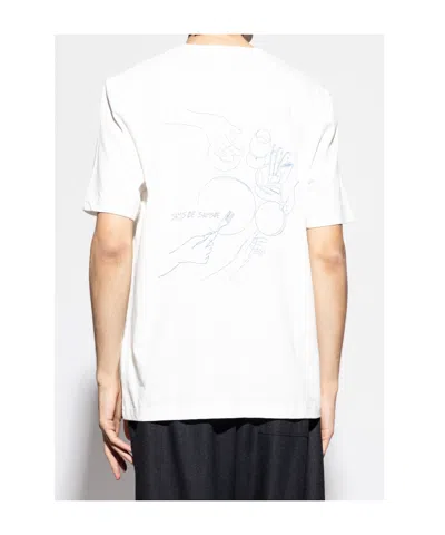 Samsoe & Samsoe Logo Short-sleeved T-shirt In White