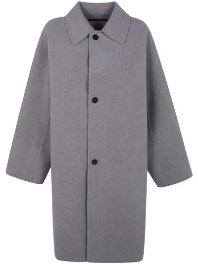 Sofie D Hoore Wool Button-up Jacket In Gray