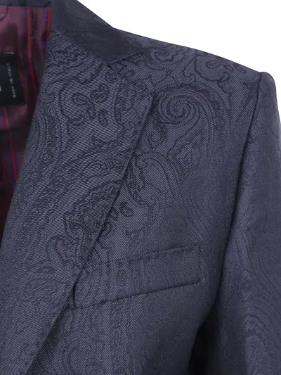 Etro Jacket Classic Blazer In Blue