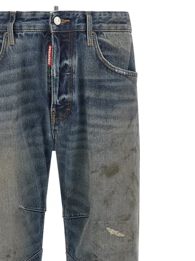 Dsquared2 Belt-loop Jeans In Blue