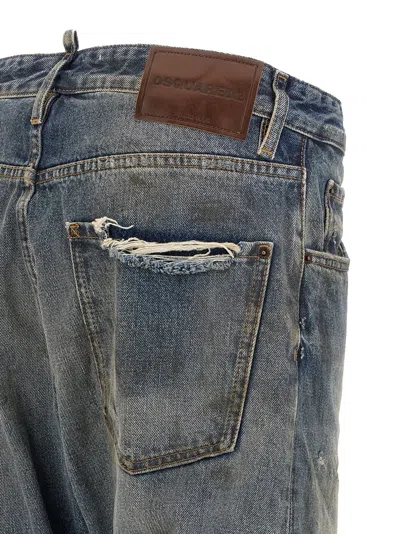 Dsquared2 Belt-loop Jeans In Blue