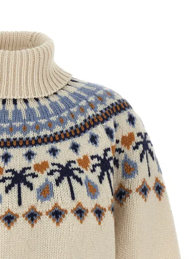 Alanui Long-sleeved Sweater In Animal Print