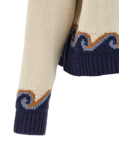 Alanui Long-sleeved Sweater In Animal Print