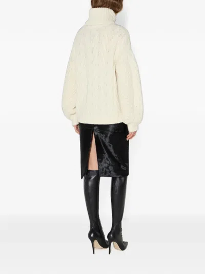Elisabetta Franchi Knit Pullover In Neutral