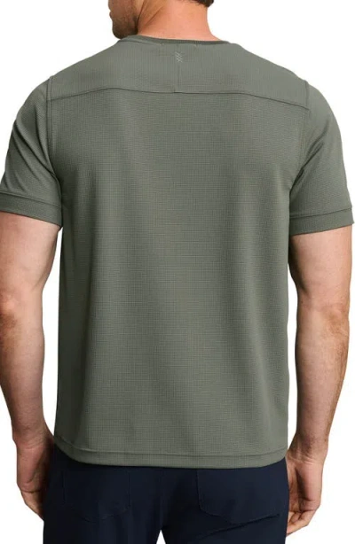 Rhone Waffle Tech Crew T-shirt In Green