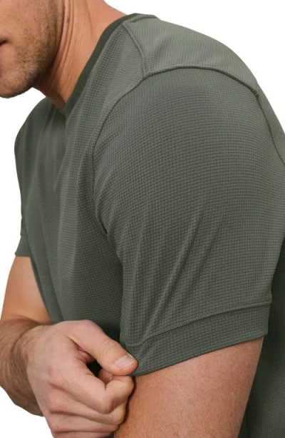 Rhone Waffle Tech Crew T-shirt In Green