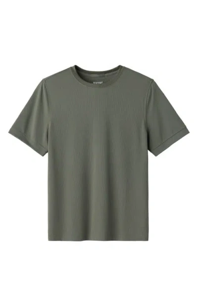 Rhone Waffle Tech Crew T-shirt In Green