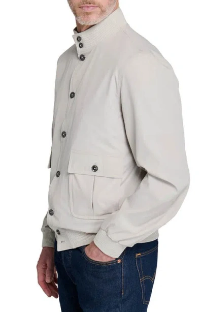 Wrk W.r.k Solid Performance Bomber Jacket In Neutral