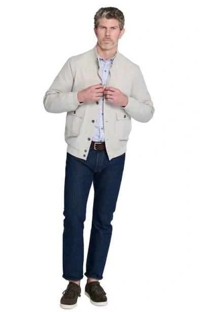 Wrk W.r.k Solid Performance Bomber Jacket In Neutral