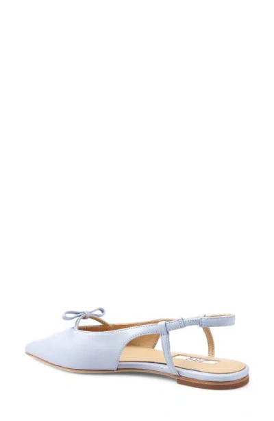 Zigi Hala Pointed Toe Slingback Flat In Blue