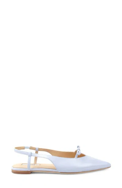 Zigi Hala Pointed Toe Slingback Flat In Blue
