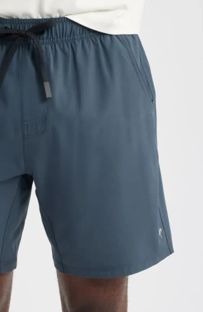 Santo Studio Word Tech Shorts In Blue