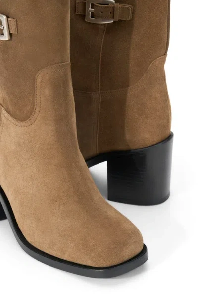 Staud Brooklyn Leather Ankle Boot In Brown