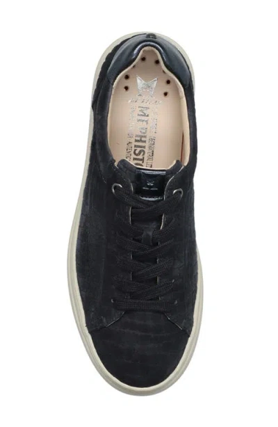 Mephisto Dotty Lace-up Sneaker In Blue