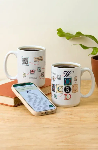 Uncommon Goods Word Nerd Interactive Qr Mug In Multi