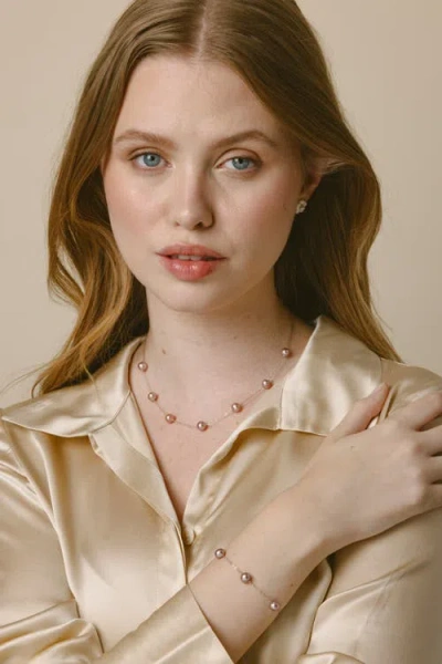 The Pearl Source Pink Freshwater Button In Neutral