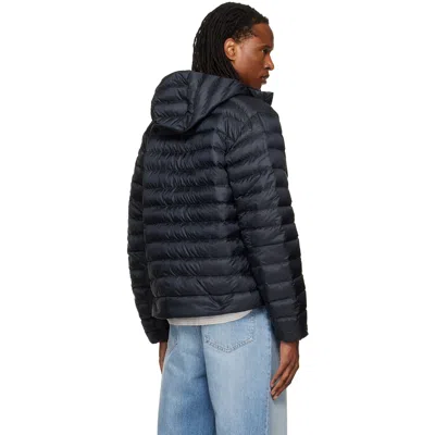 Canada Goose Black Stratus Down Jacket In Blue