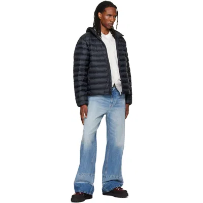 Canada Goose Black Stratus Down Jacket In Blue