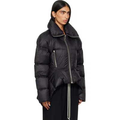 Rick Owens Black Tower Draculimo Down Jacket In Black