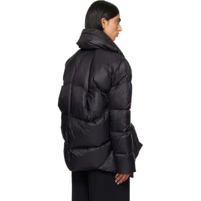 Rick Owens Black Tower Draculimo Down Jacket In Black