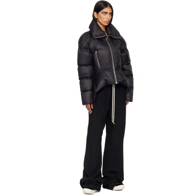 Rick Owens Black Tower Draculimo Down Jacket In Black
