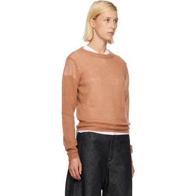 Studio Nicholson Tan Eyla Sweater In Brown