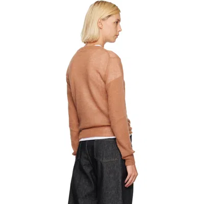 Studio Nicholson Tan Eyla Sweater In Brown